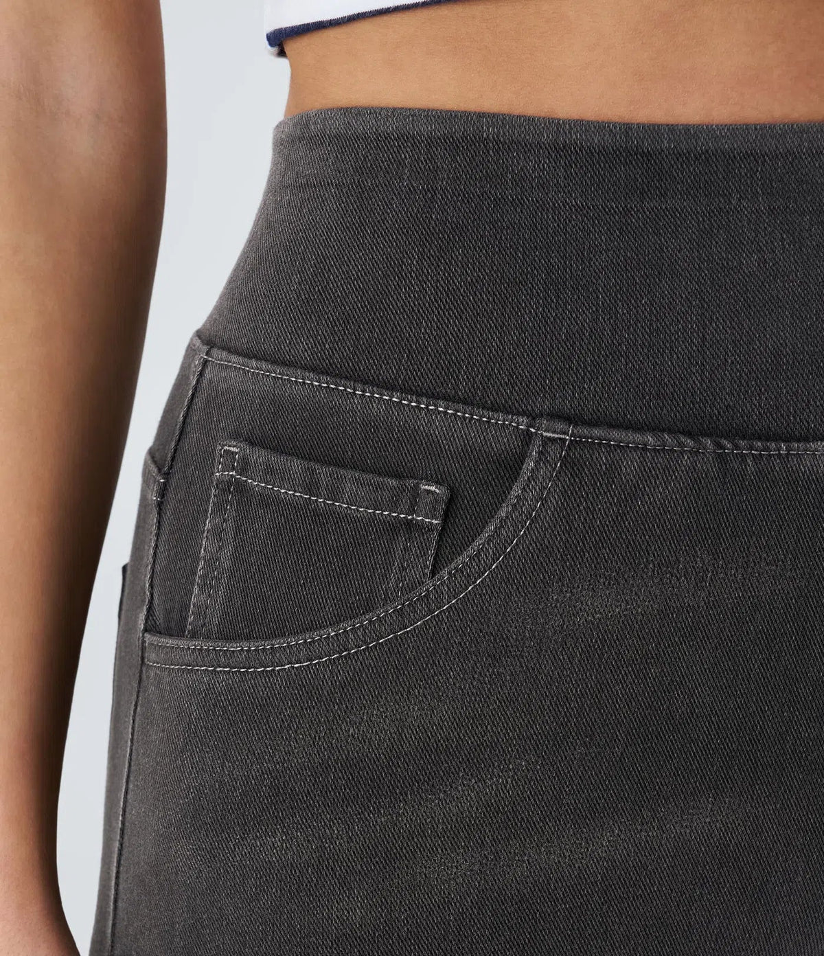 Eva - Pantalones de Cintura Alta Elásticos