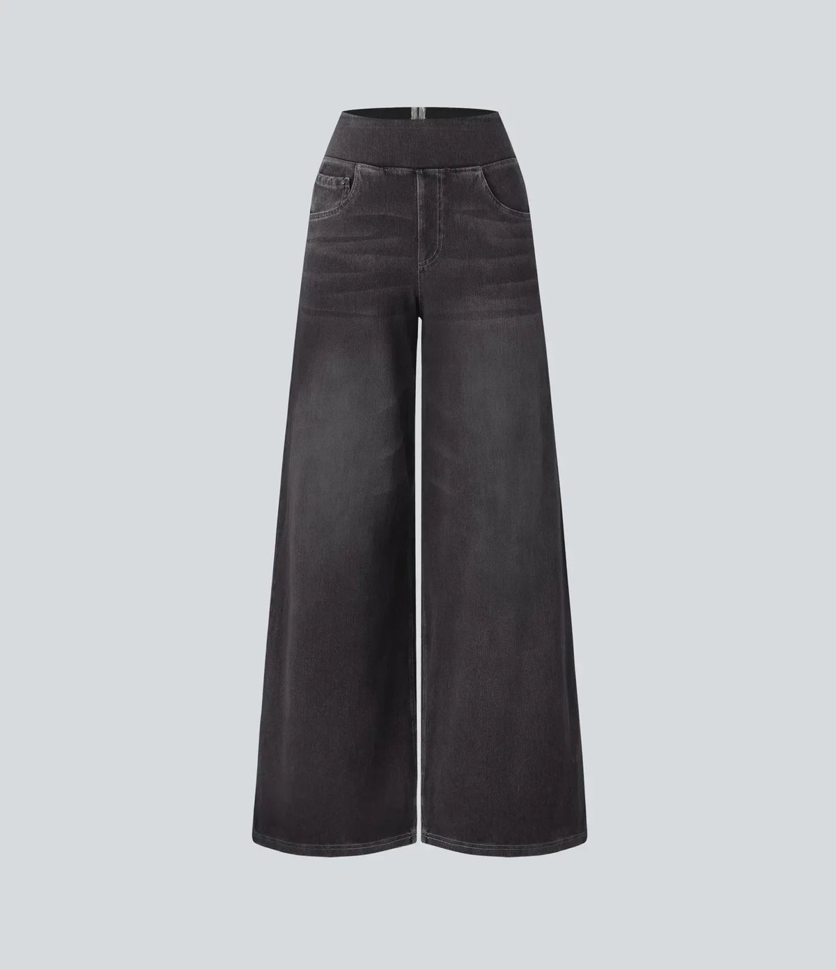 Eva - Pantalones de Cintura Alta Elásticos
