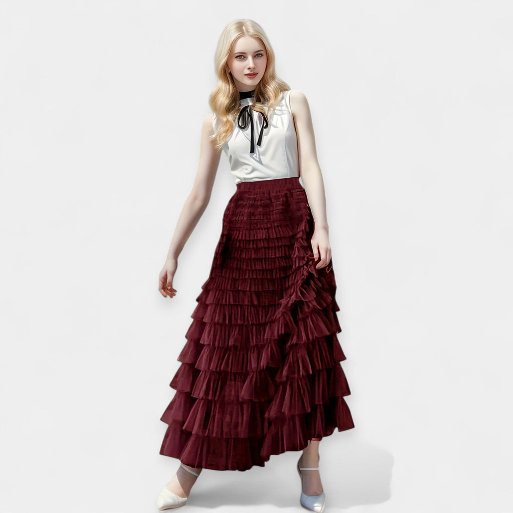 Beatriz - Falda Elegante con Detalle de Tul