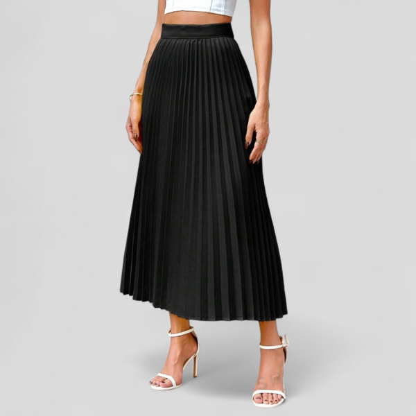 FALDA MIDI PLISADA