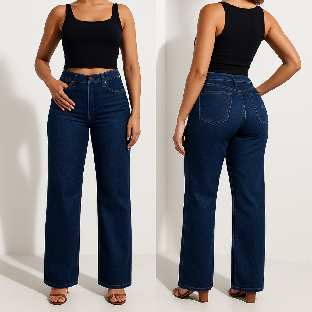 Aline - Pantalones vaqueros de cintura media