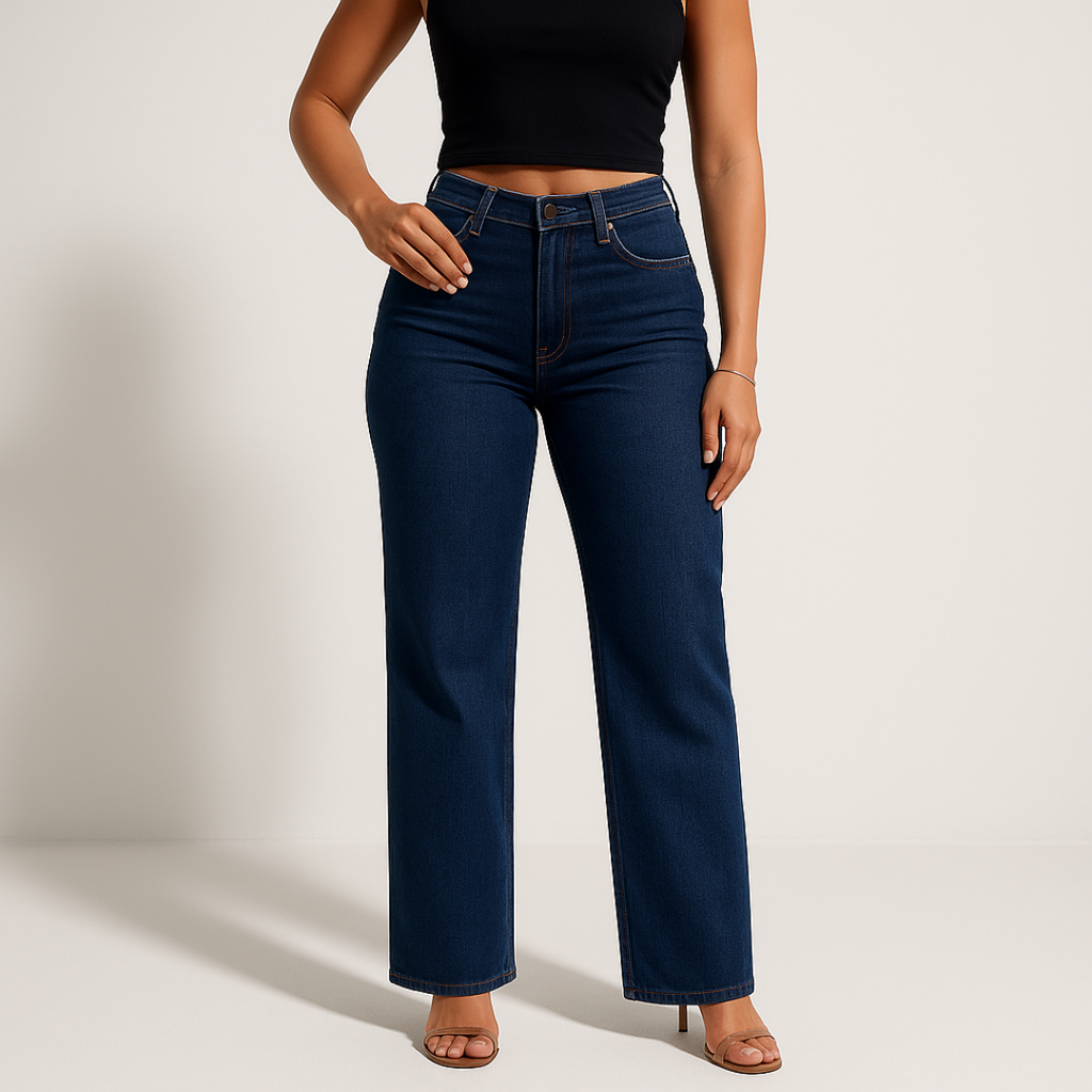 Aline - Pantalones vaqueros de cintura media