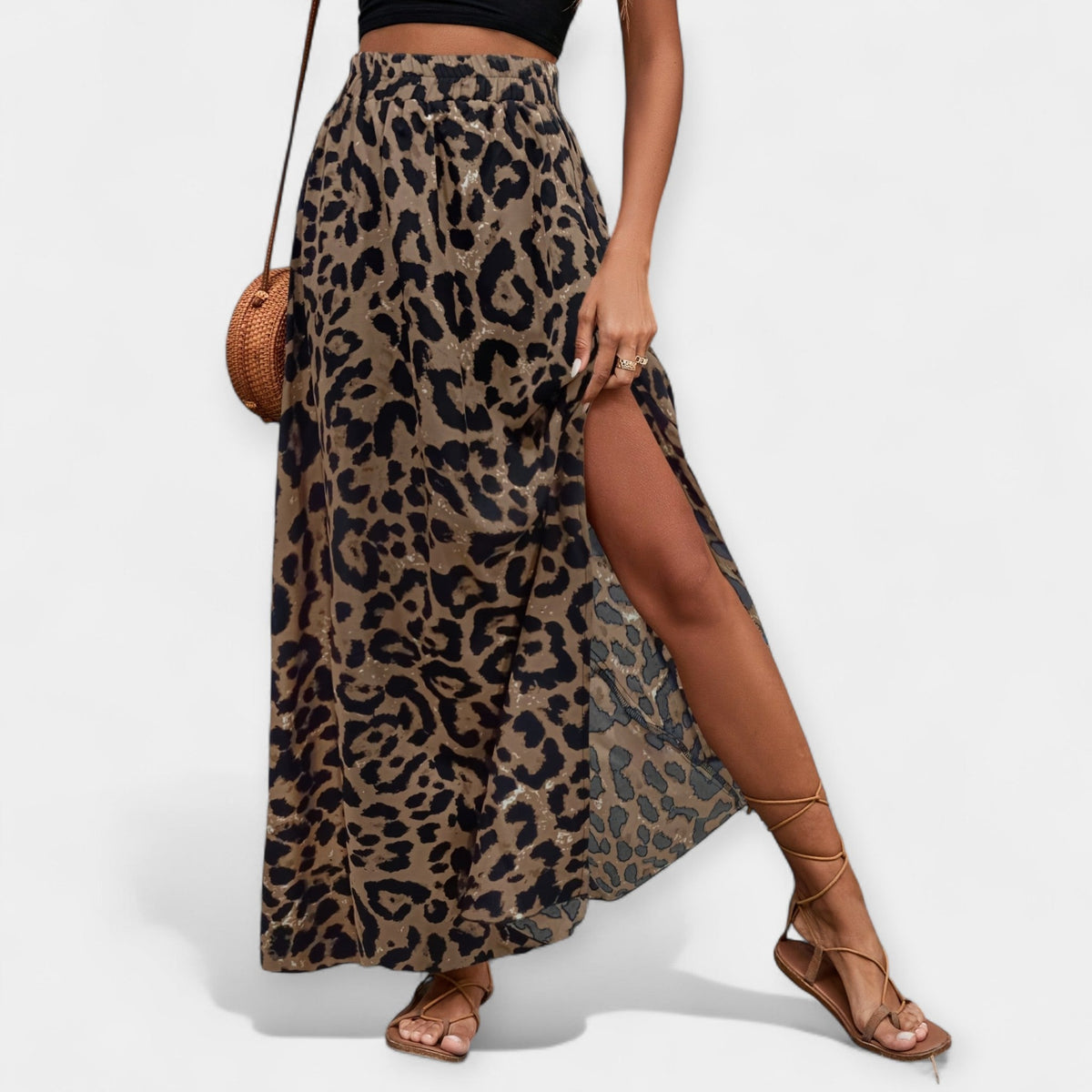 Sofía - Falda Midi Leopardo