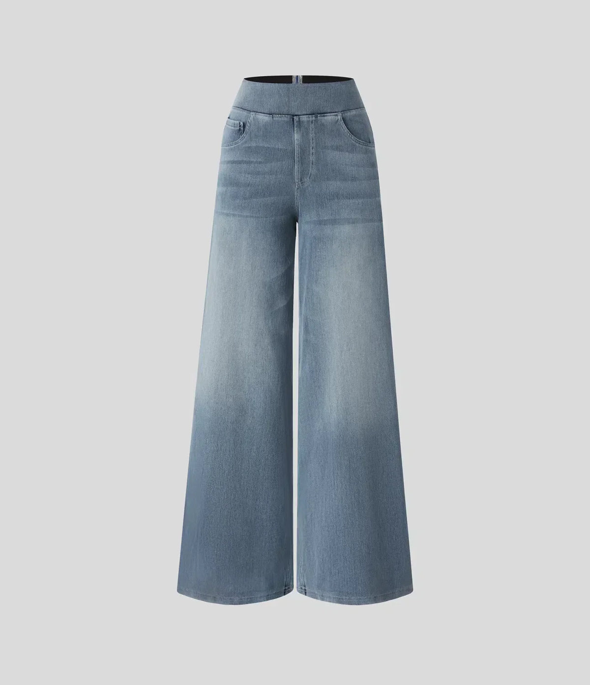 Eva - Pantalones de Cintura Alta Elásticos