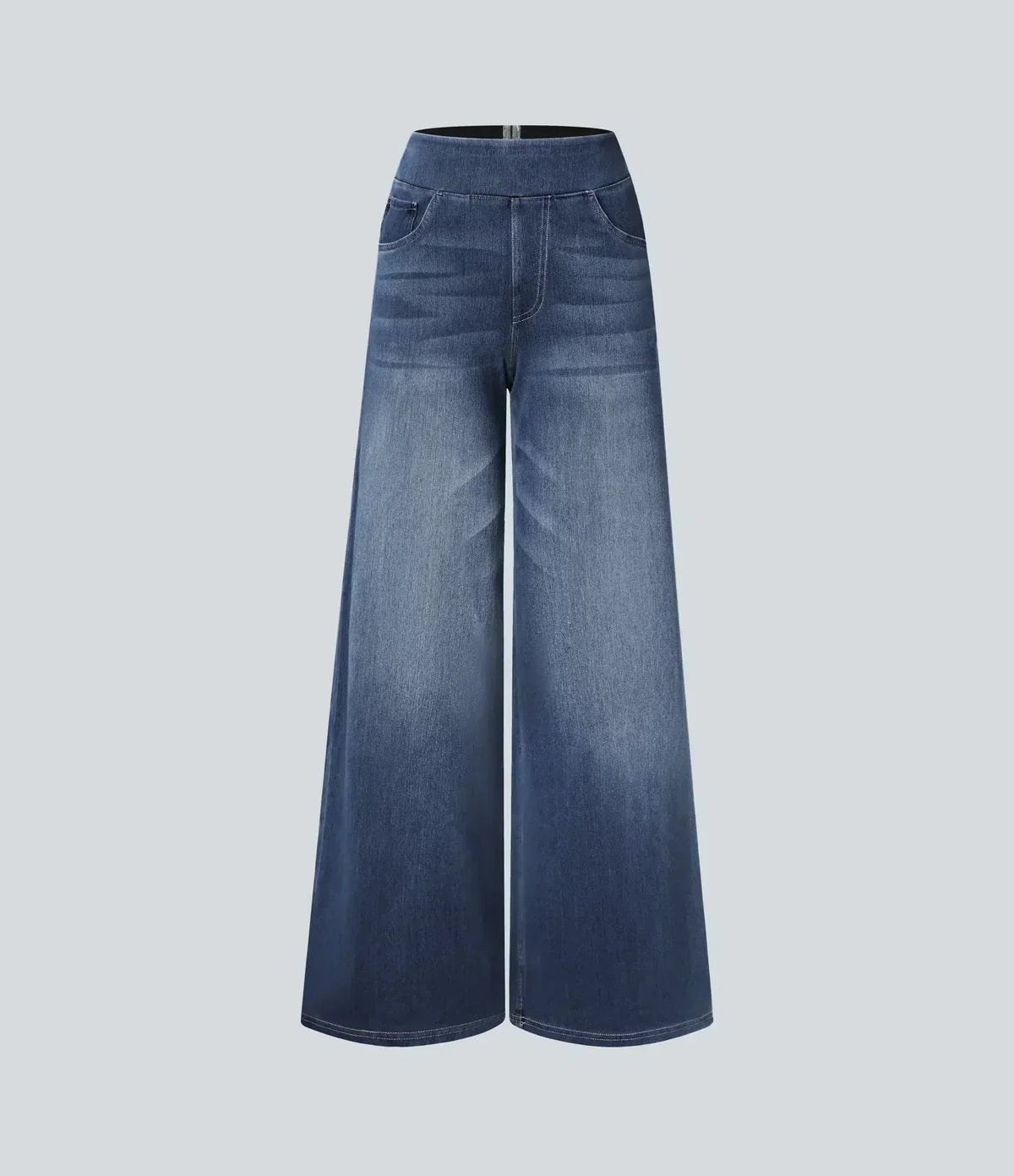 Eva - Pantalones de Cintura Alta Elásticos